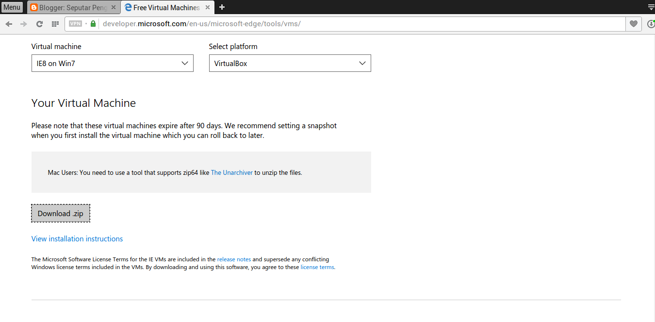 microsoft web vms